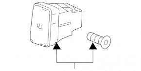 Кнопка давления в шинах Honda CRV 12-16