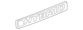 Эмблема надпись HYBRID крыла передняя правая Honda CRV 20-22