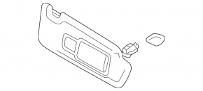 Козырек левый Audi A3 22-26 серый