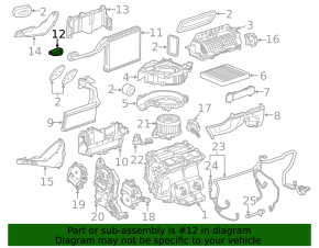Клапан печки кондиционера Cadillac ATS 13-19