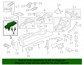 Подлокотник Honda Civic X FC 16-21 черная ткань