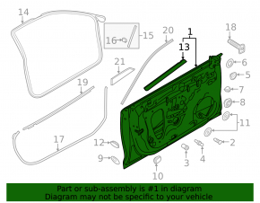Дверь в сборе передняя правая Audi A5 F5 17-24 5D