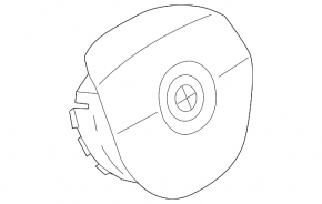 Подушка безпеки airbag в кермо водійська BMW 3 G20 20-26 шкіра чорна, M3, M340, M Sport