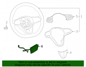 Steering Wheel Contact Detection Module VW Tiguan 22-24
