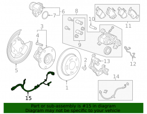 Датчик ABS задний правый Honda Civic X FC 16-21