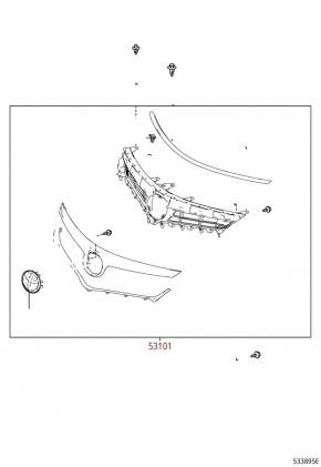 Решітка радіатора grill Toyota Avalon 16-18