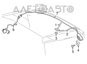 Антенна шток Lexus CT200h 11-13