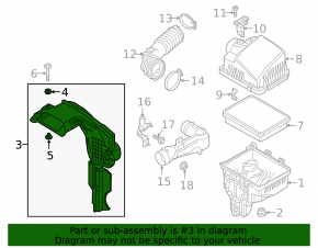 Воздухоприемник Mazda 6 18-21