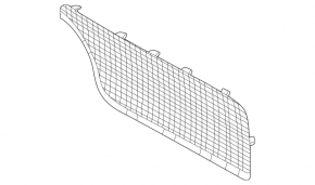 Решетка радиатора grill верхняя левая Mercedes W167 GLE 350 450 20-23 AMG pkg