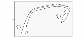 Рамка двери внутренняя задняя правая Lexus UX200 UX250h UX300h 19-26