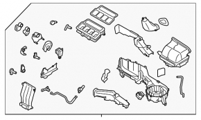 Корпус печки голый Subaru Forester 19-24 SK