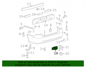 Парктроник передний Lexus ES350 07-11 с кольцом