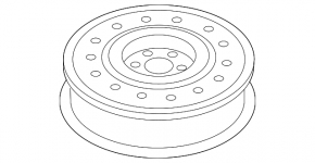 Запасне колесо докатка Chevrolet Equinox 10-17