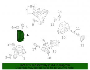 Кронштейн подушки двигателя правый Hyundai Tucson 16-18 1.6T