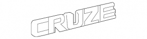 Эмблема надпись CRUZE Chevrolet Cruze 16-