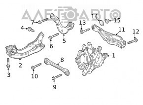 Рычаг продольный задний левый Honda Civic XI FE/FL 22-26
