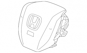 Подушка безпеки airbag в кермо водійська Honda Civic XI FE/FL 22-26 чорна