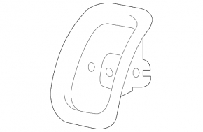Накладка Isofix заднего ряда Audi A6 C8 19-24 бежевая