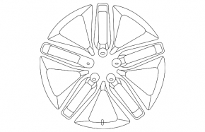 Диск колесный R18x8J ET52.5 Ford Edge 15-24 тип 4, легкая бордюрка