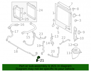 Патрубок охлаждения верхний BMW X5 E70 09-13 3.0d