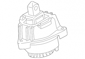 Подушка двигуна ліва BMW 5 F10 12-16 2.0T RWD