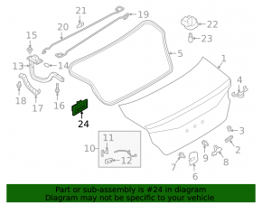 Кнопка открытия багажника Nissan Sentra 20-24