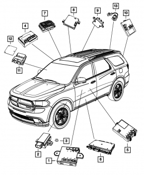 Блок управления электро дверью багажника Dodge Durango 11-13