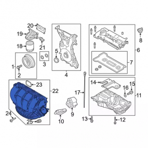 Коллектор впускной Ford Focus mk3 11-18 2.0