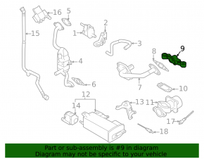 Фланец клапана EGR Subaru Forester 25-26 2.5