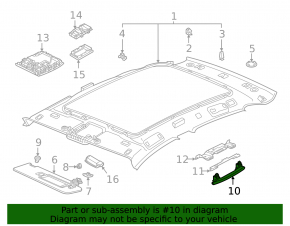 Ручка потолка передняя левая Volkswagen ID.4 21-26 черная