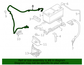 Клемма АКБ плюсовая BMW X1 F48 20-22