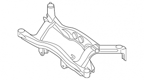 Подрамник задний Subaru b10 Tribeca