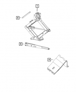 Ключ балонный гаечный Jeep Cherokee KL 14-23