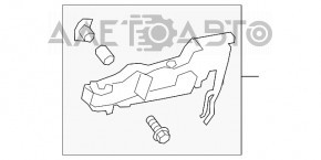 Механизм ручки двери задней правой Toyota Highlander 20-26