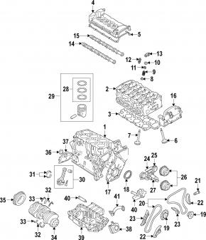 Поршень VW Passat b7 12-15 USA 3.6 #1,3,5