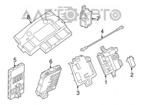INTEGRATED POWER DISTRIBUTION MODULE BMW X3 F25 11-17