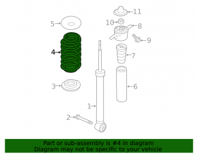 Пружина задняя левая Kia Forte 19-21 2.0 под балку, жесткость 1 синяя, 2 желтые