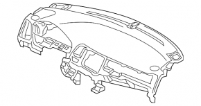 Торпедо передняя панель без AIRBAG Honda HR-V 16-22 черн