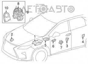 Шлейф руля Lexus GX460 17-23