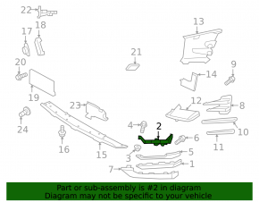 Кріплення протитуманної фари праве Land Rover Range Rover Evoque 19-23