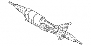 Рейка рулевая Audi A7 12-18 ЭУР, Dynamic Steering