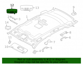 Плафон освещения центральный BMW X3 G01 18-24