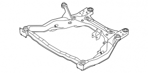 Подрамник передний Mazda CX-7 06-09 ржавый