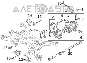 Задній диференціал редуктор Mazda CX-5 17-25 з муфтою 33к