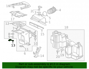 Кронштейн корпуса воздушного фильтра Honda Civic XI FE/FL 22-24 2.0 верхний