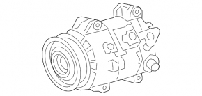 Компрессор кондиционера Toyota Camry v70 18-24 2.5