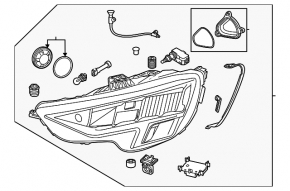 Фара передня права Audi A3 22-22 без DRL