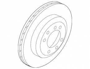 Диск гальмівний задній лівий Porsche Cayenne 19-26 330/28мм