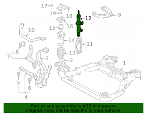 Амортизатор передний правый Mazda6 03-05