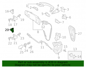 Петля двери нижняя передняя правая Volkswagen ID.4 23-26 2 части